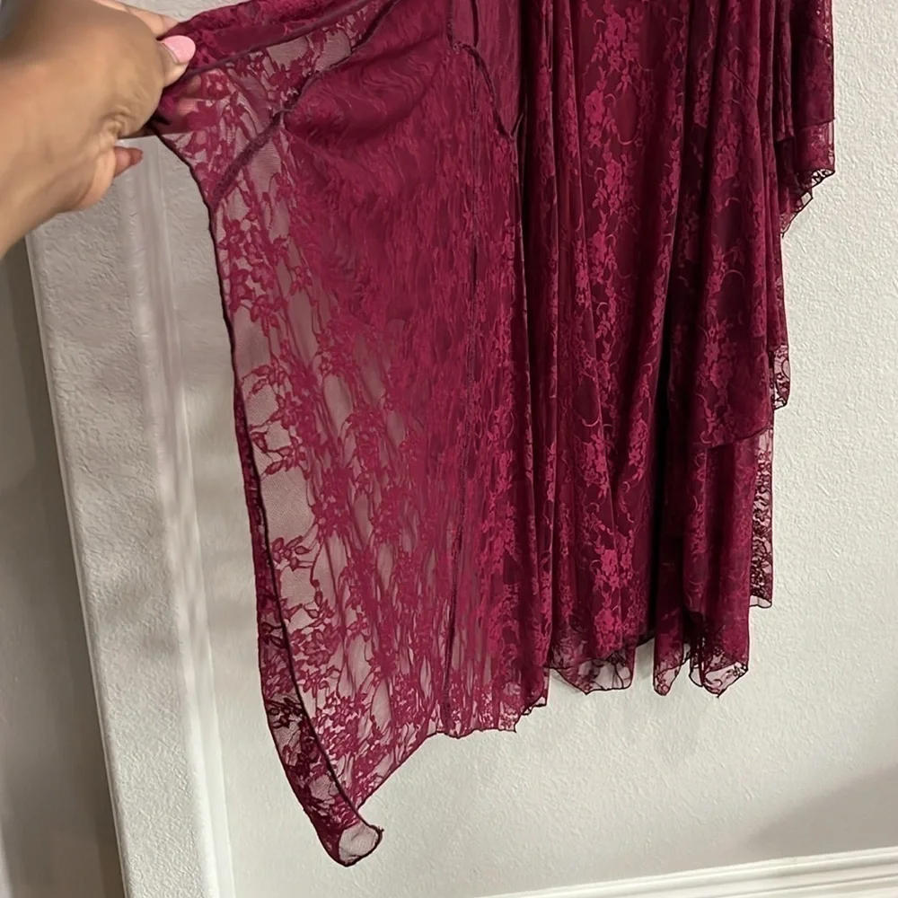 Formal Western Wear Burgundy Jacket and Dress Size Large